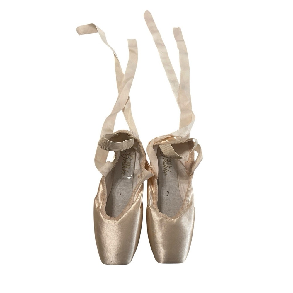 Grishko 2007 Original Pointe Shoes Size 5.5 XXX M Pink Satin Made in Russia